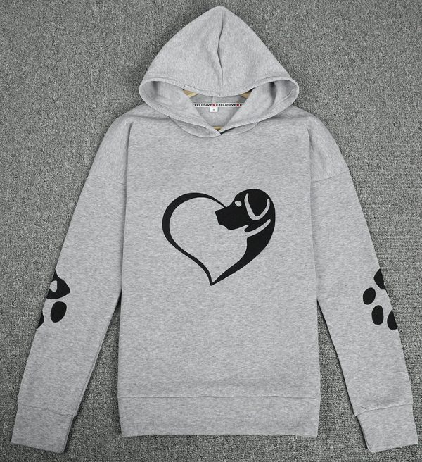 Doggy Love Paw Print Long Sleeved Sweatshirt