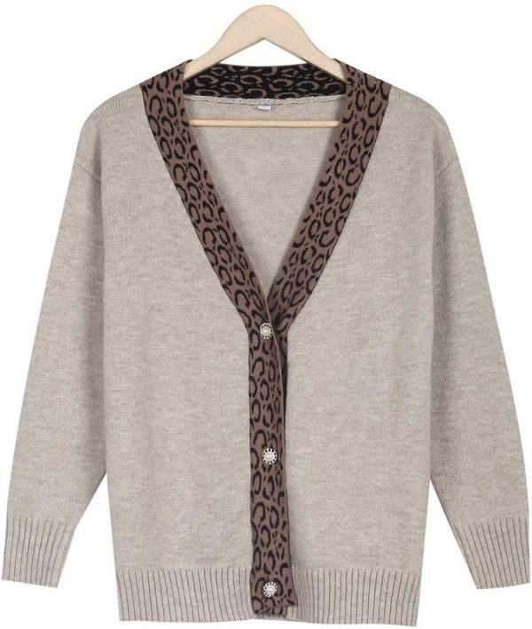 Glam Leopard Knitted Cardigan