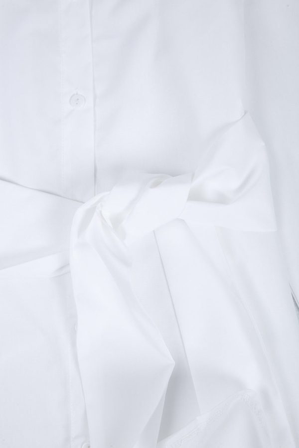 Groovy Long Sleeve White Plain Shirt