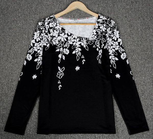 Contemporary Flowers Asymmetrical Top