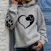 Doggy Love Paw Print Long Sleeved Sweatshirt