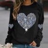 Comfy Heart Round Neck Top