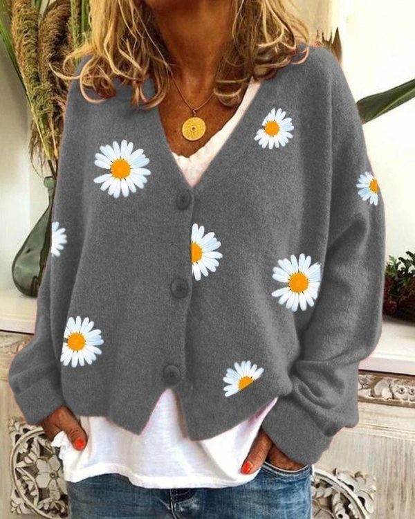 She Loves You Daisy Cardigan