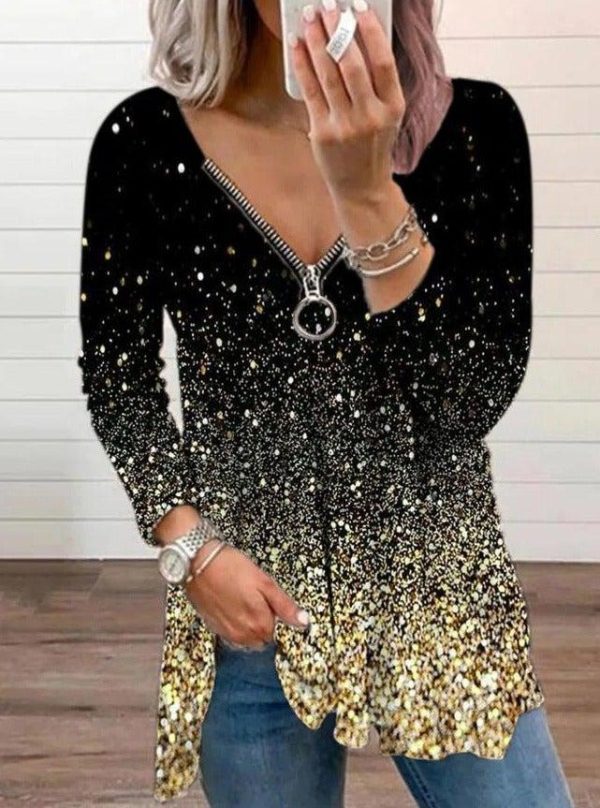 Cool Black Long Sleeve Top