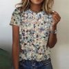 Attractive Print Short Sleeve Top