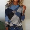 Modern Geometric Long Sleeve Top